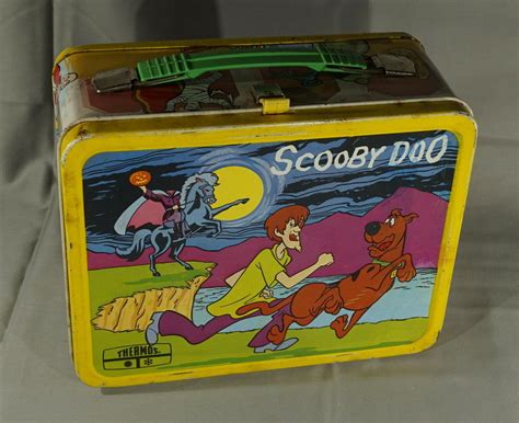 1973 scooby doo metal lunch box|Scooby Doo lunch box 1970s.